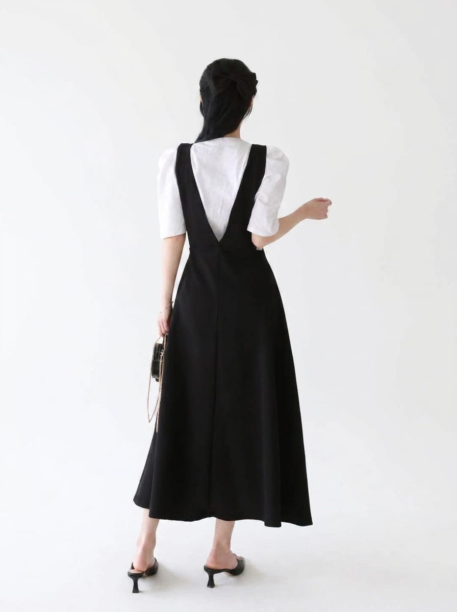 Korea Flare Suspended Dress 4